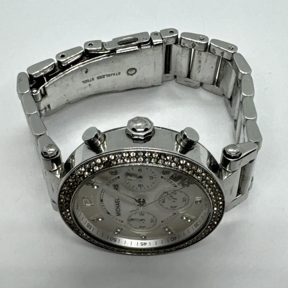 Michael Kors MK5353 Womens Silver Stainless Steel Analog Dial Wrist Watch JNA596